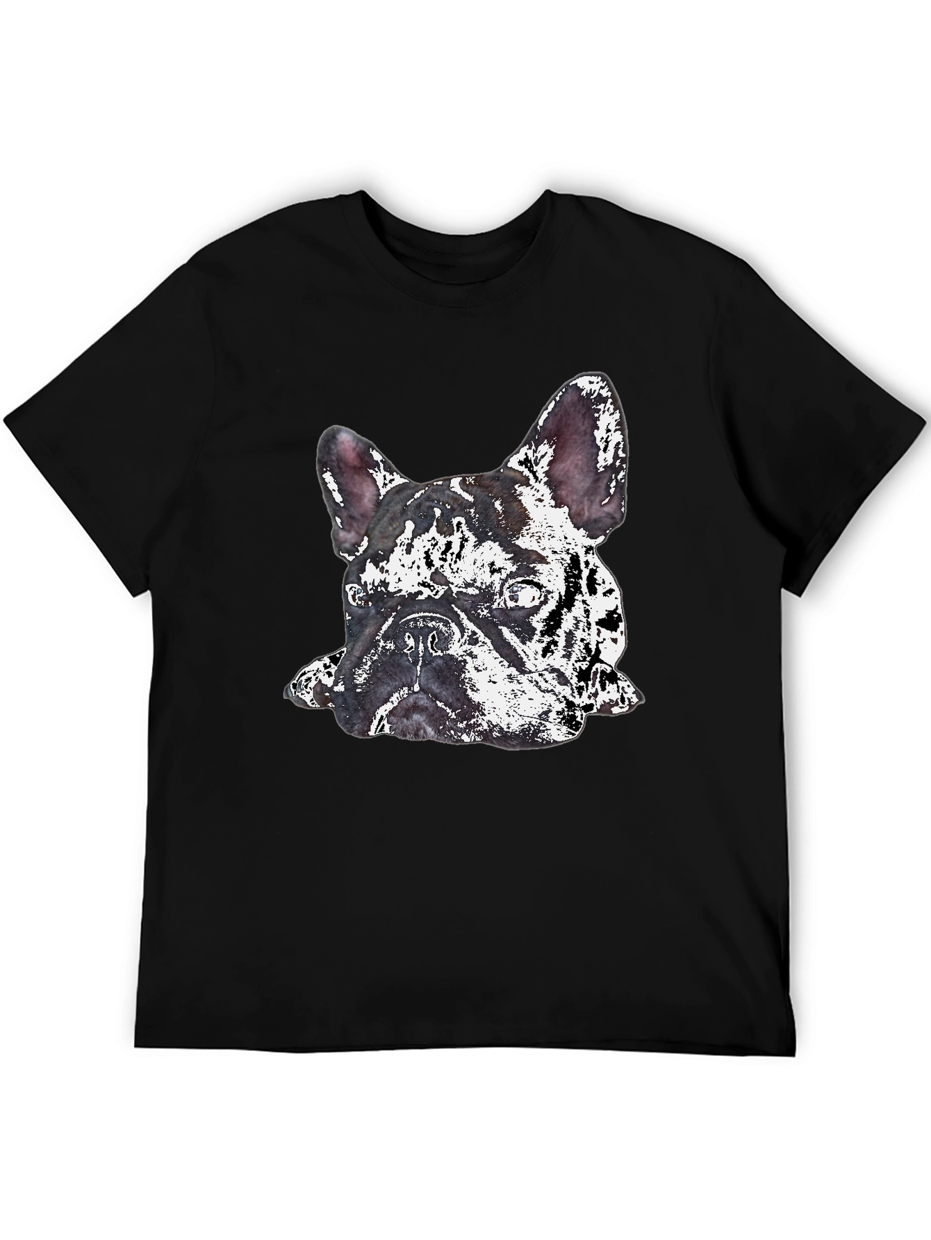 Dog Graphic Print Crew Neck T-Shirt