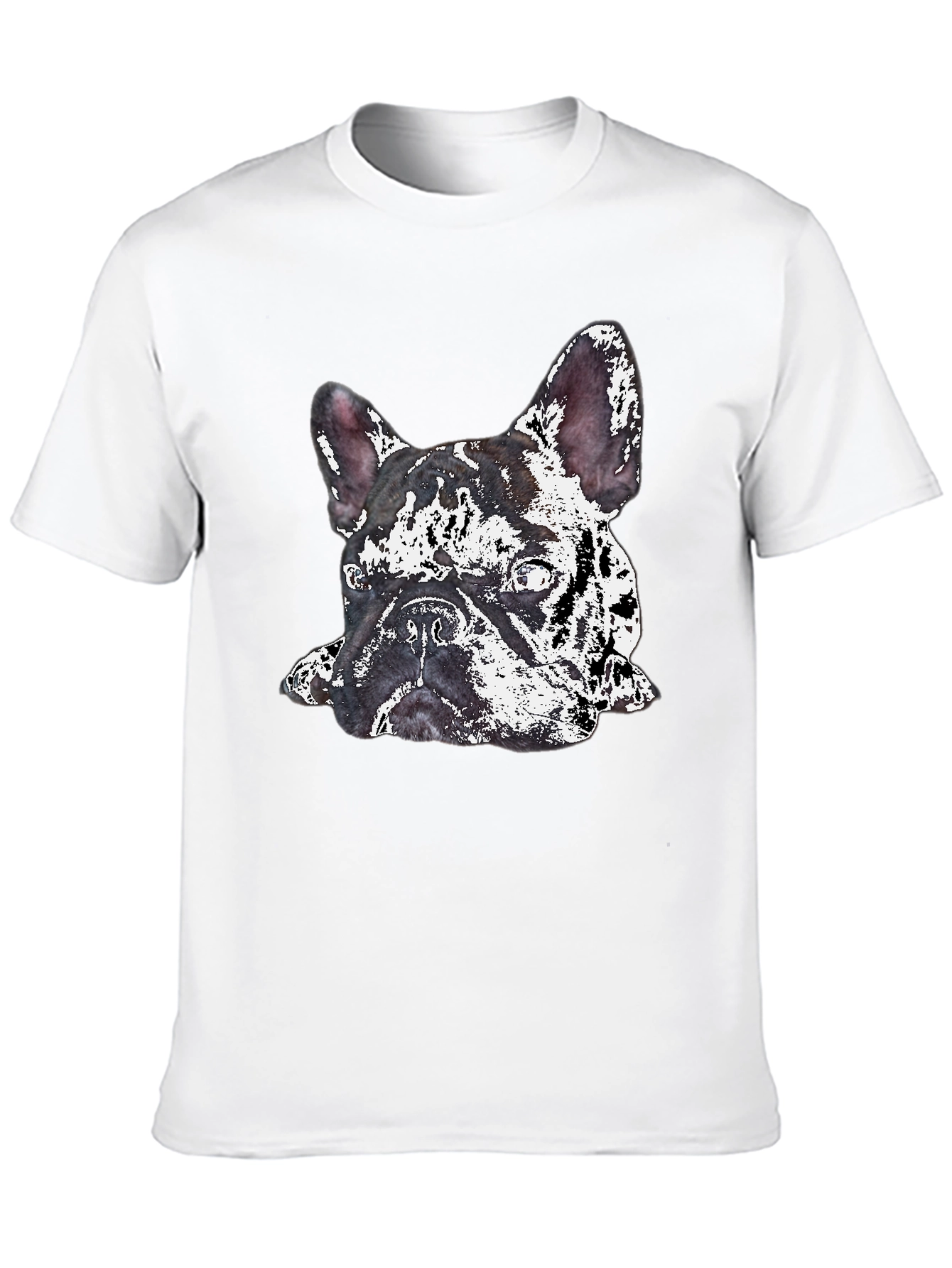 Dog Graphic Print Crew Neck T-Shirt