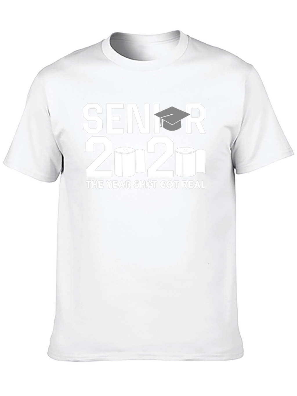 Senior 2020 Toilet Paper Black T-Shirt