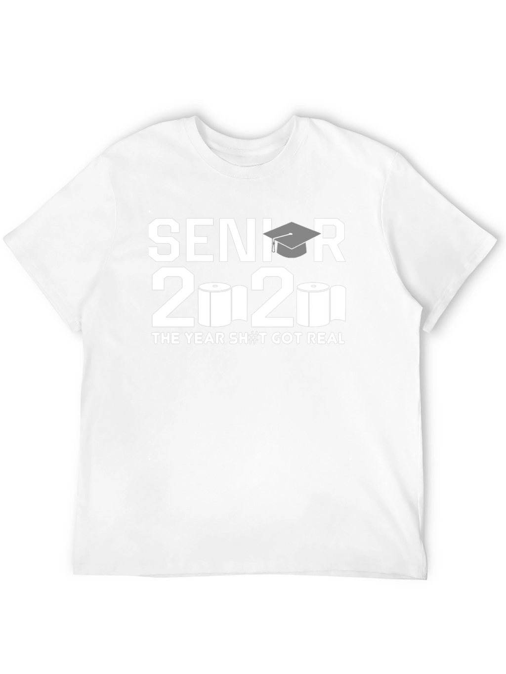 Senior 2020 Toilet Paper Black T-Shirt