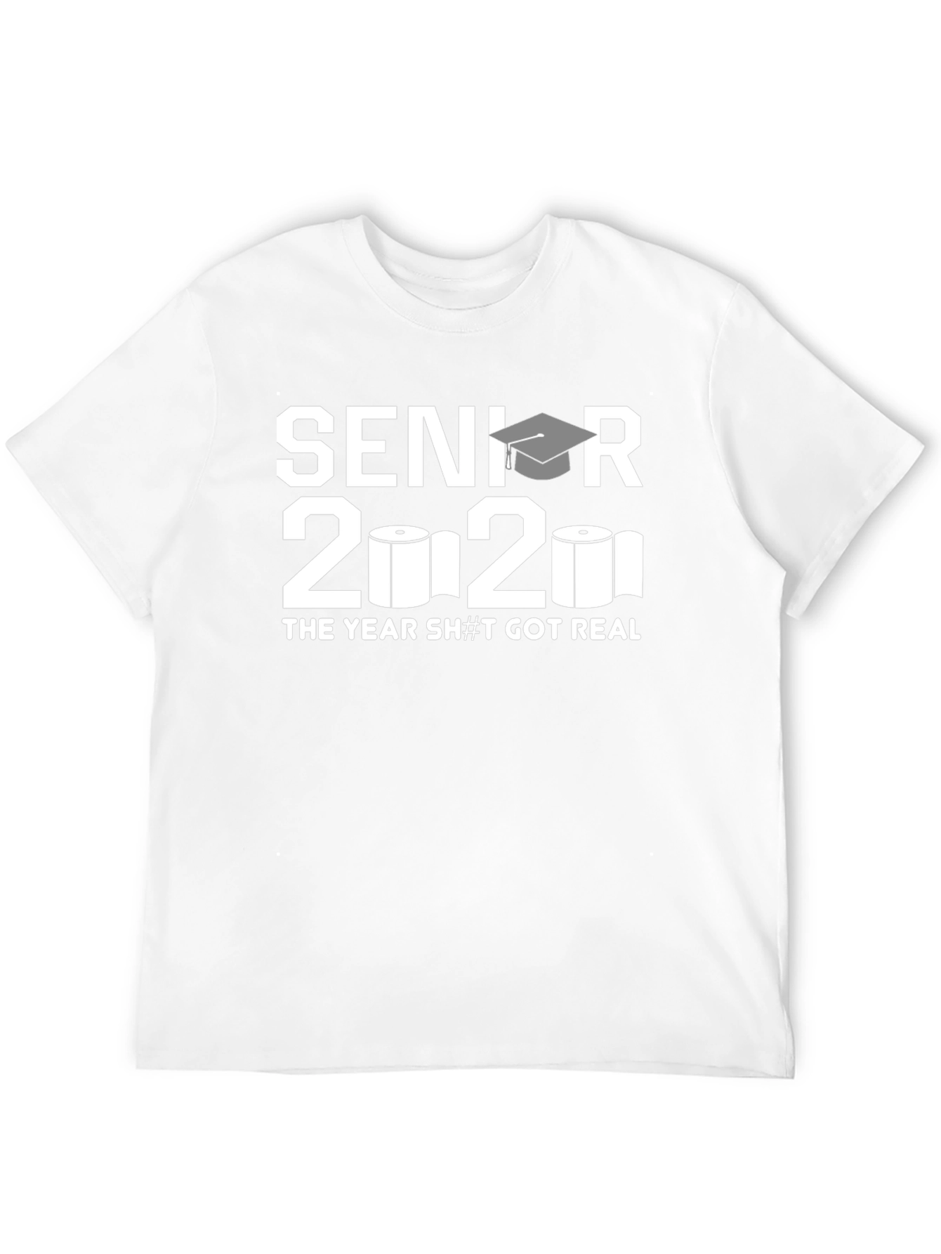 Senior 2020 Toilet Paper Black T-Shirt