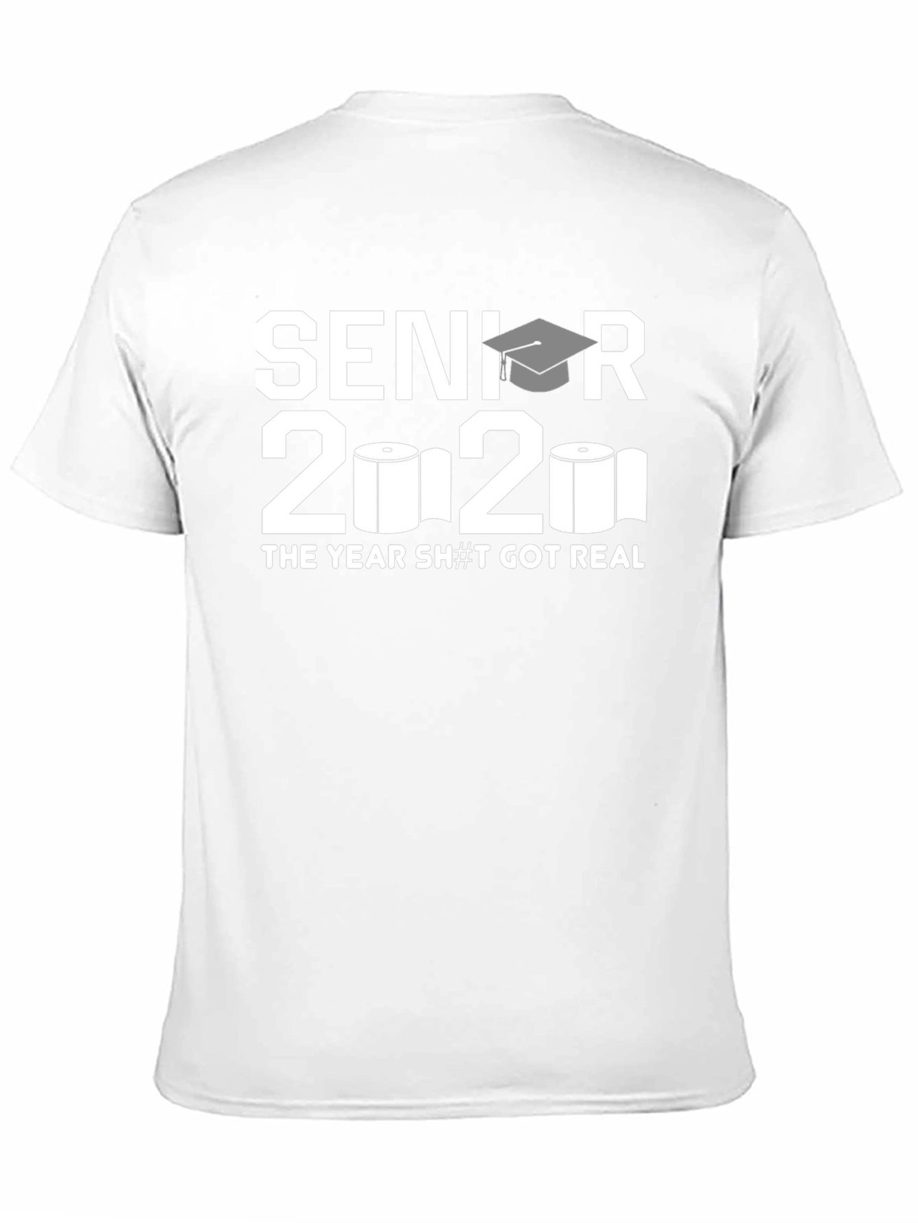 Senior 2020 Toilet Paper Black T-Shirt