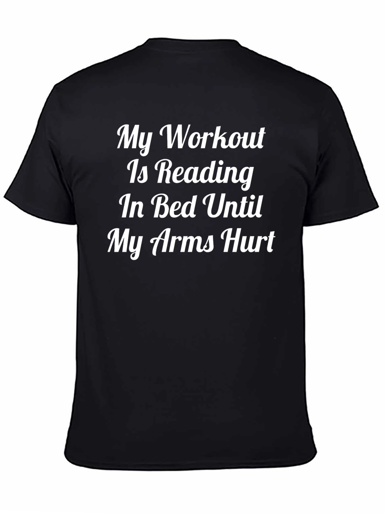 Funny Workout Reading T-Shirt Novelty Slogan Tee