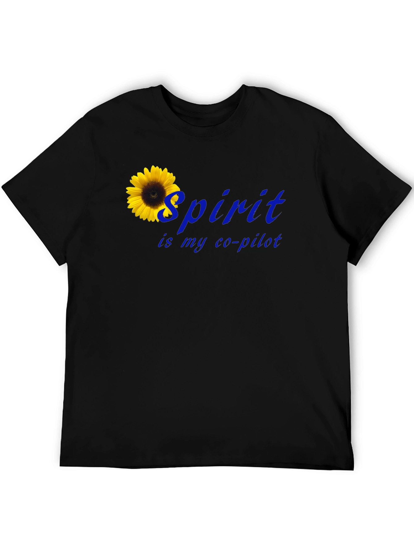 Spirit Is My Co-Pilot Sunflower T-Shirt