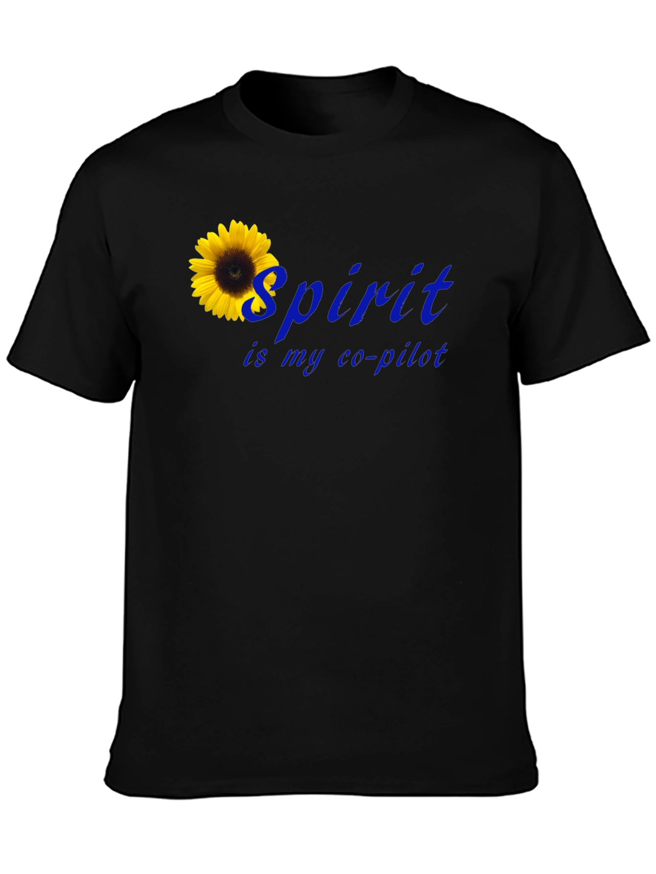 Spirit Is My Co-Pilot Sunflower T-Shirt