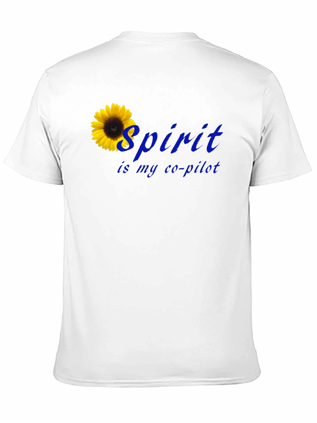 Spirit Is My Co-Pilot Sunflower T-Shirt