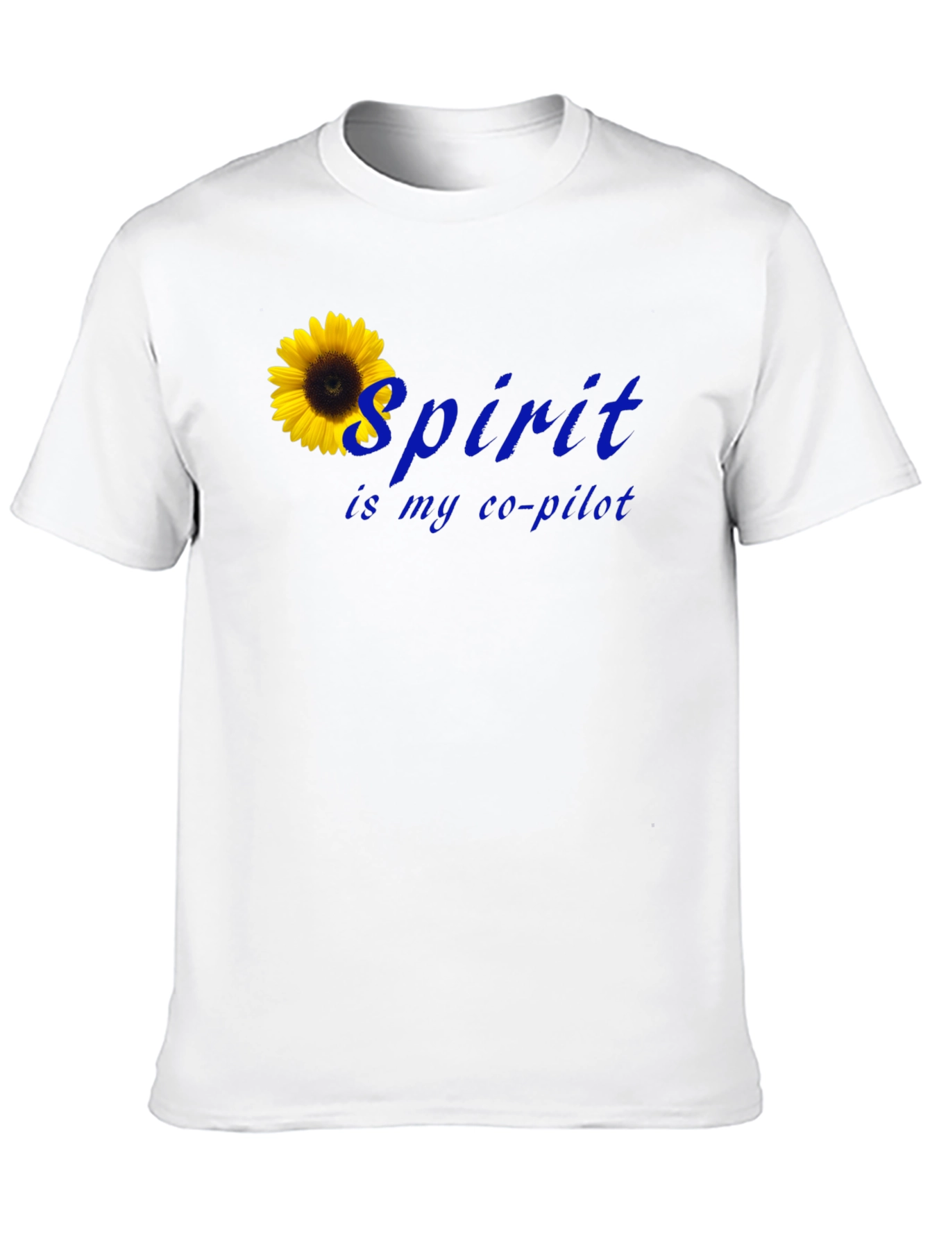 Spirit Is My Co-Pilot Sunflower T-Shirt