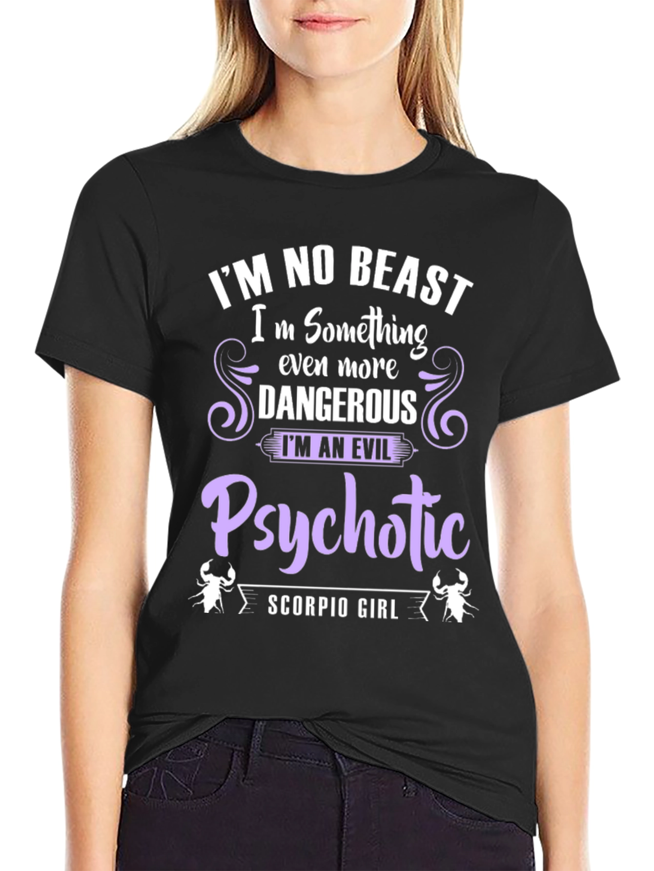 Scorpio Girl Evil Psychotic T-Shirt