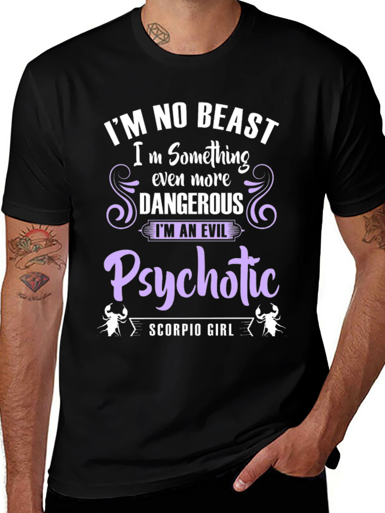 Scorpio Girl Evil Psychotic T-Shirt