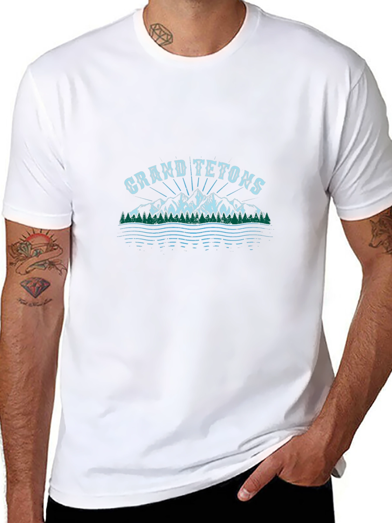Grand Tetons Graphic Tee - Black
