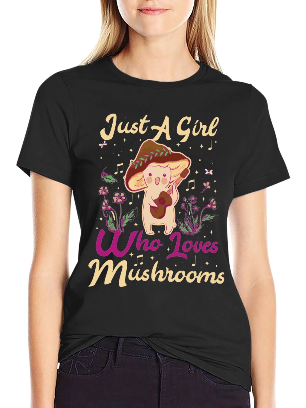 Just A Girl Who Loves Mushrooms T-Shirt