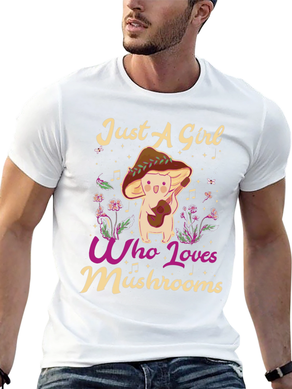 Just A Girl Who Loves Mushrooms T-Shirt