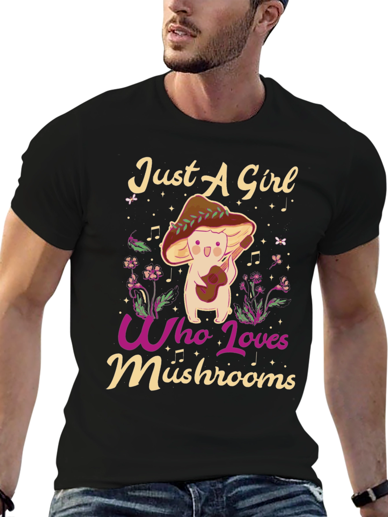Just A Girl Who Loves Mushrooms T-Shirt
