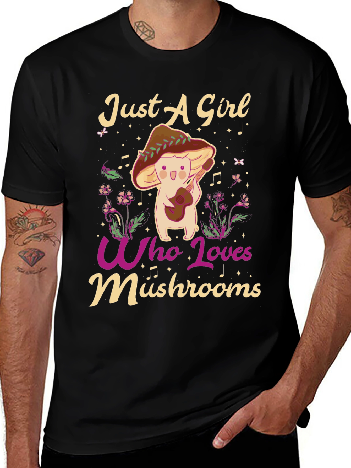 Just A Girl Who Loves Mushrooms T-Shirt