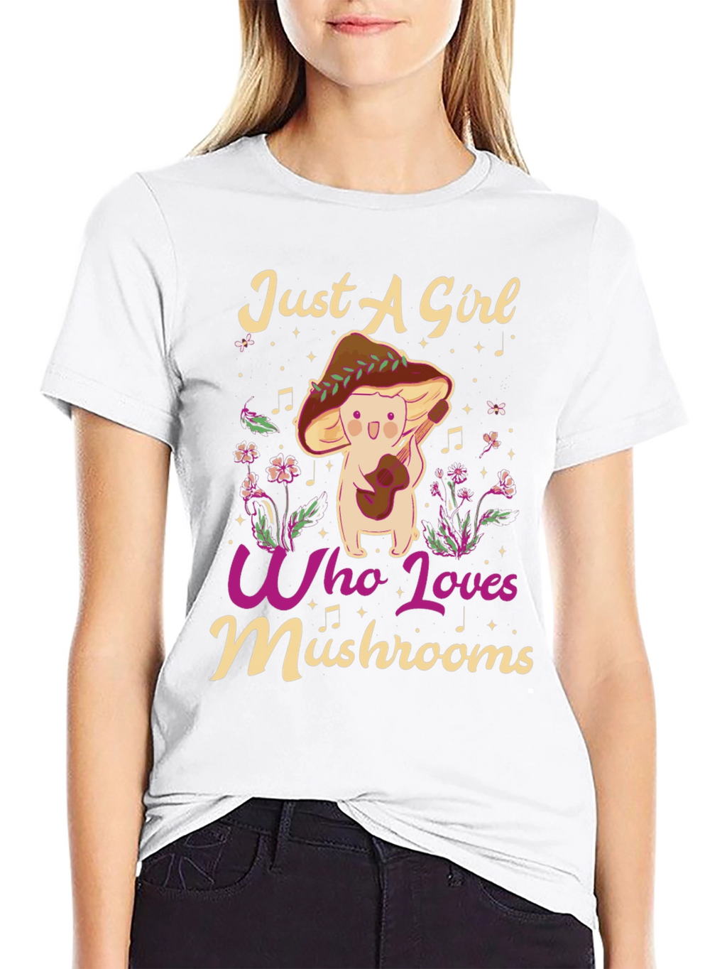 Just A Girl Who Loves Mushrooms T-Shirt