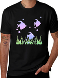 Fish Graphic Black Tee