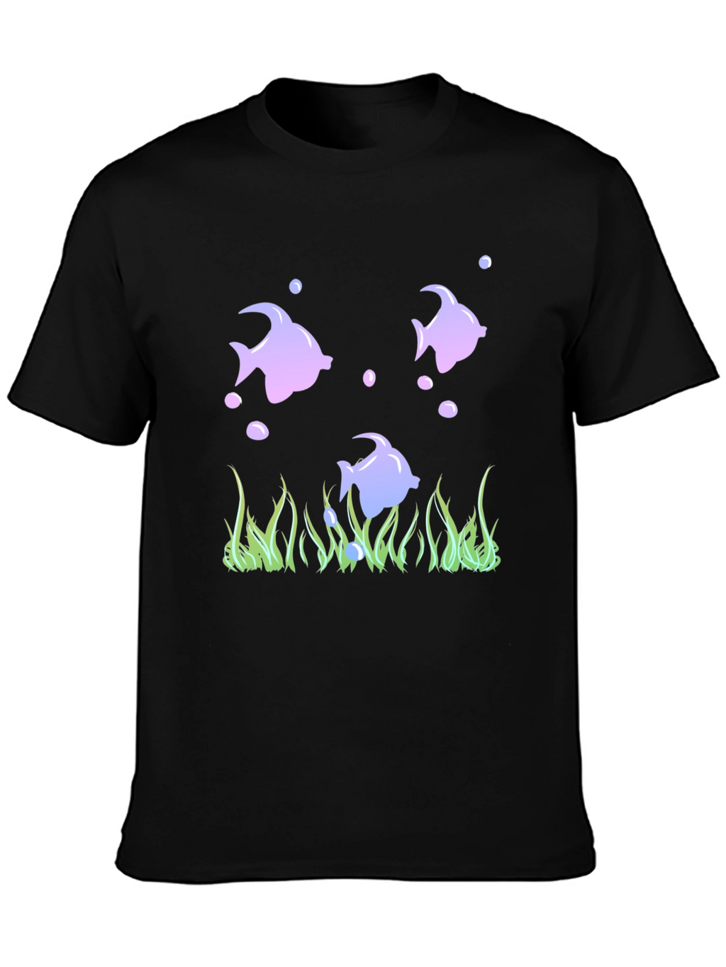 Fish Graphic Black Tee