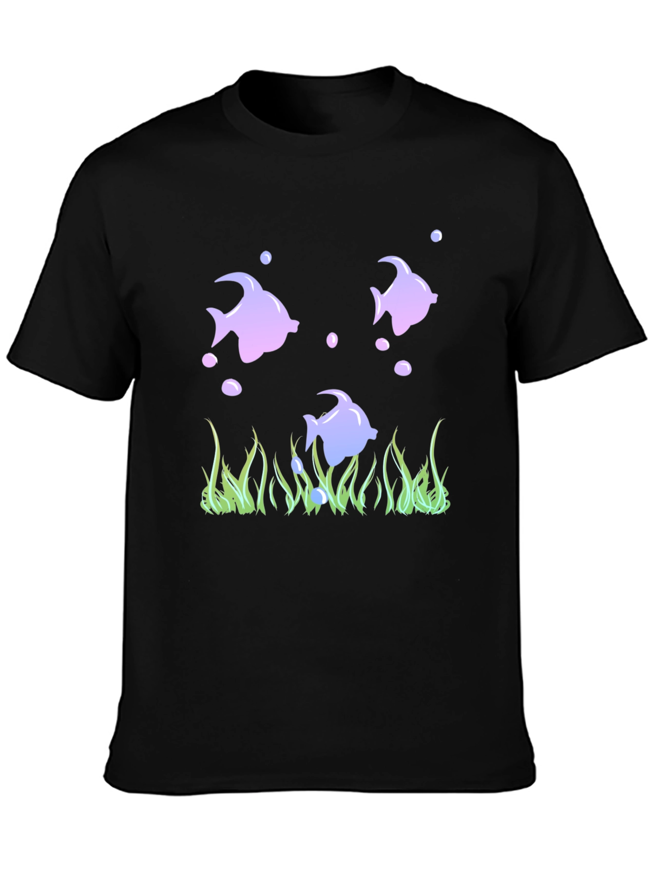 Fish Graphic Black Tee