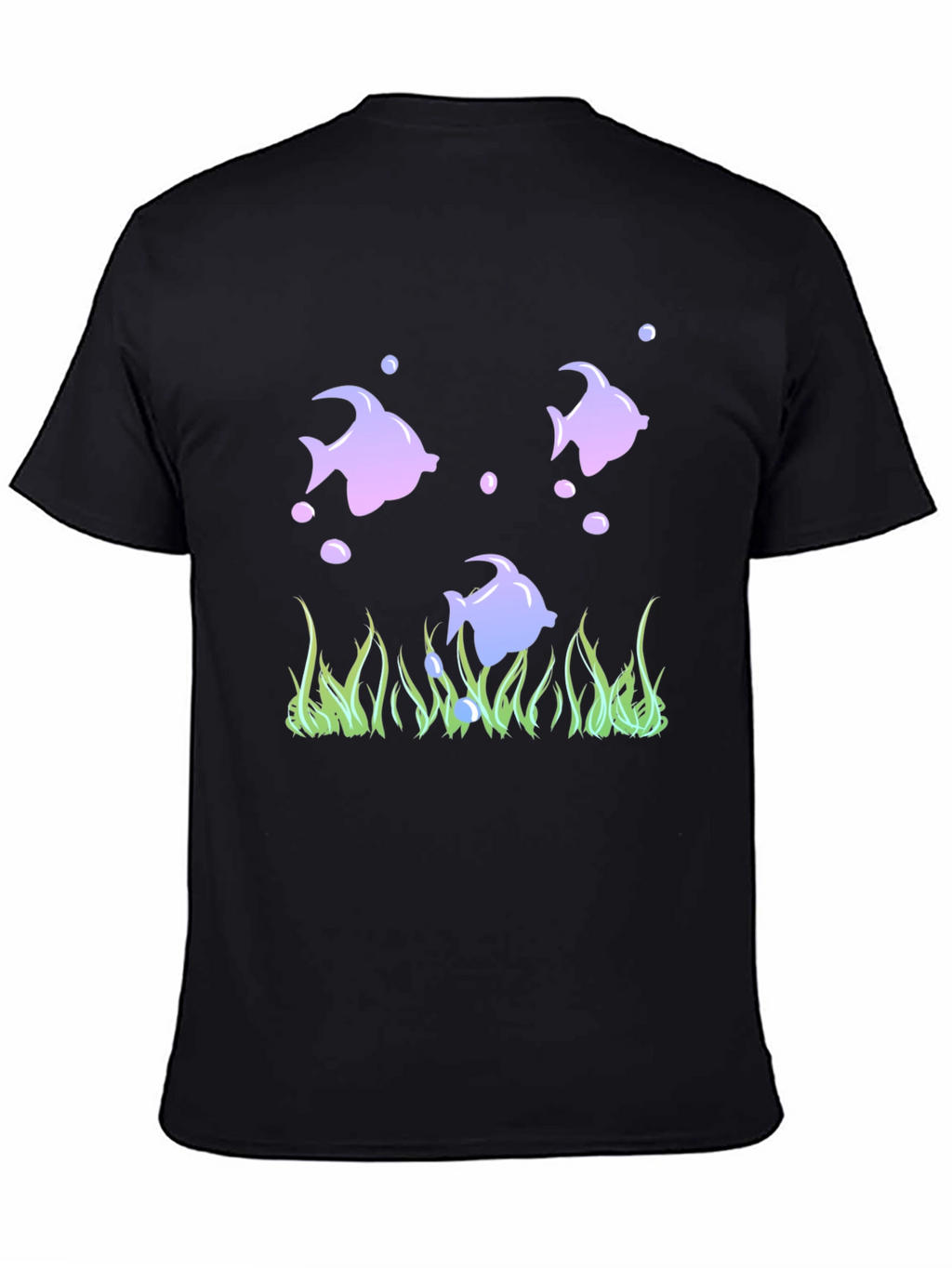 Fish Graphic Black Tee