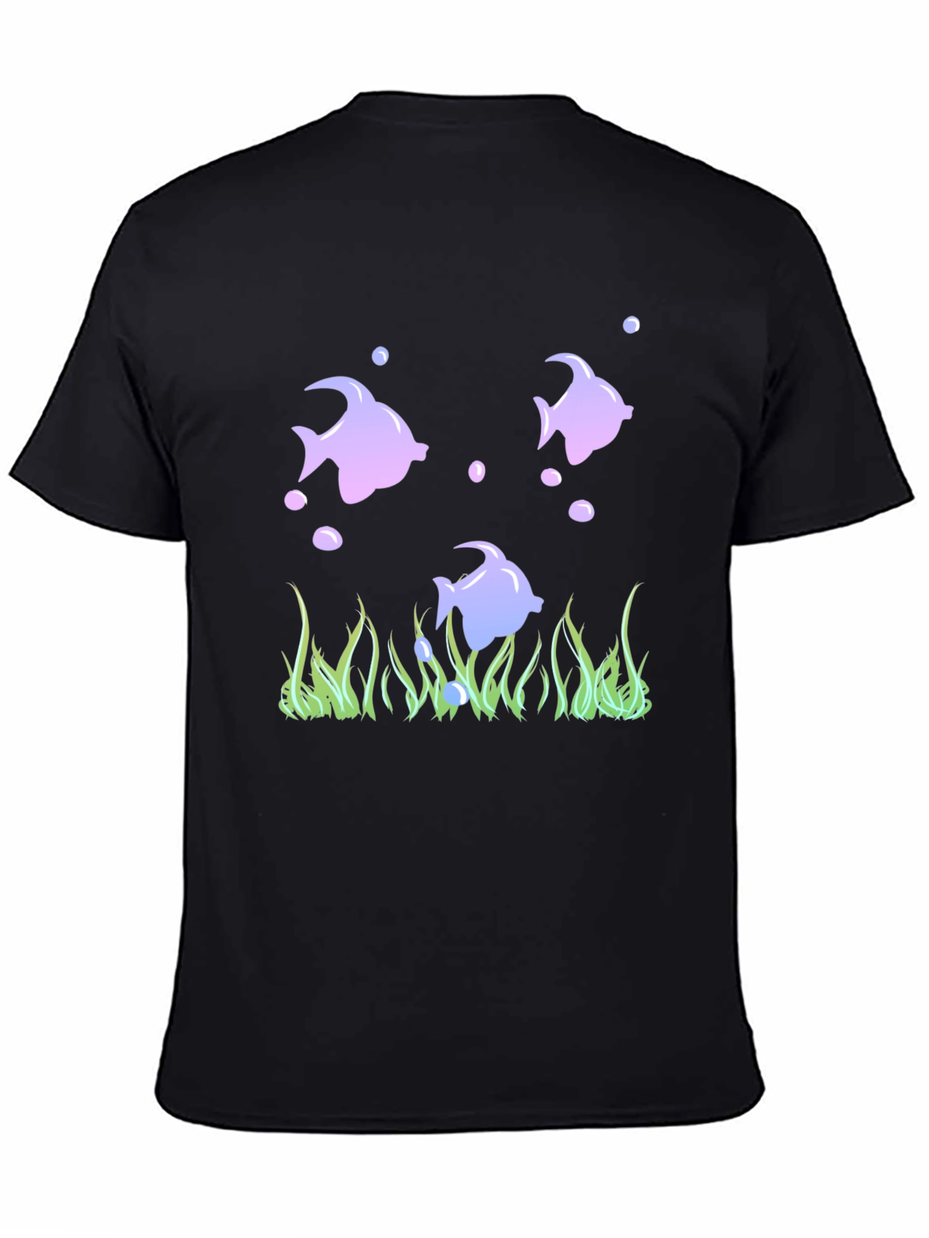 Fish Graphic Black Tee