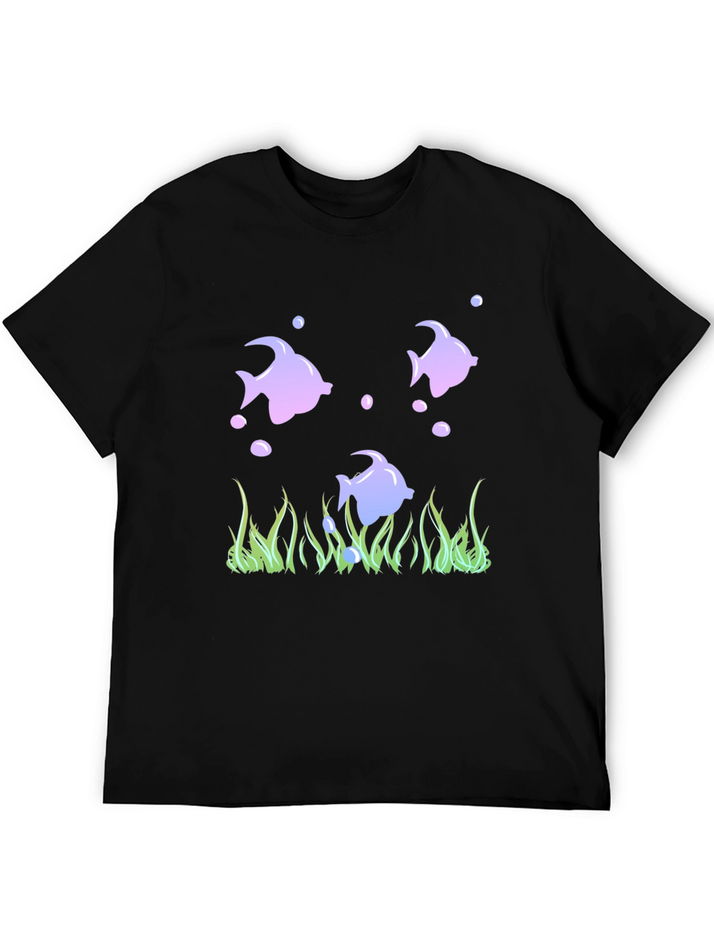 Fish Graphic Black Tee
