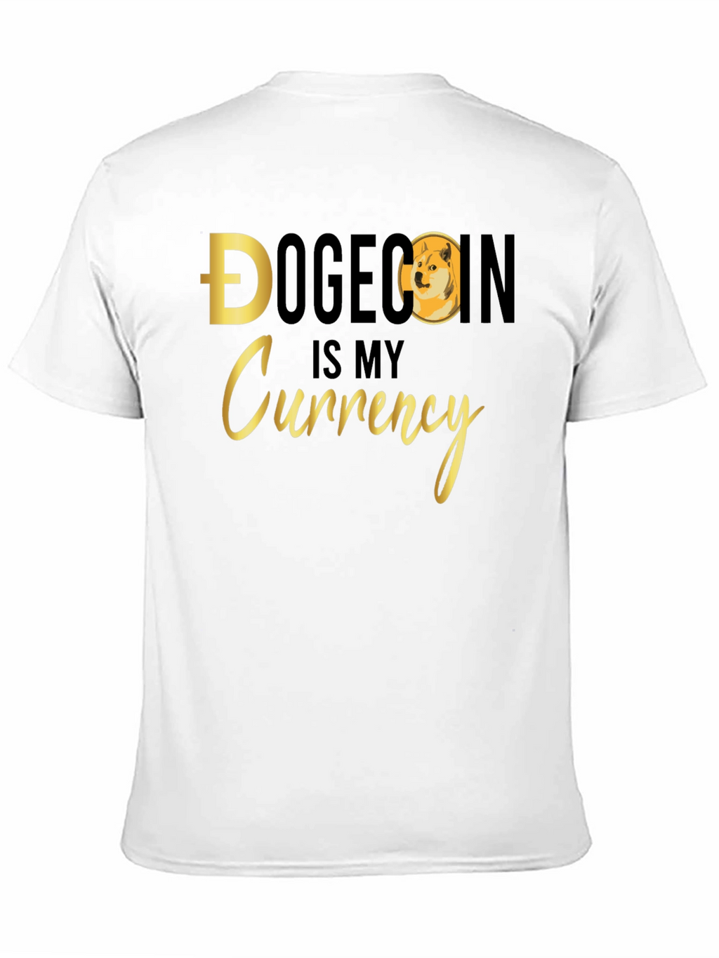 Dogecoin is My Currency Black T-Shirt