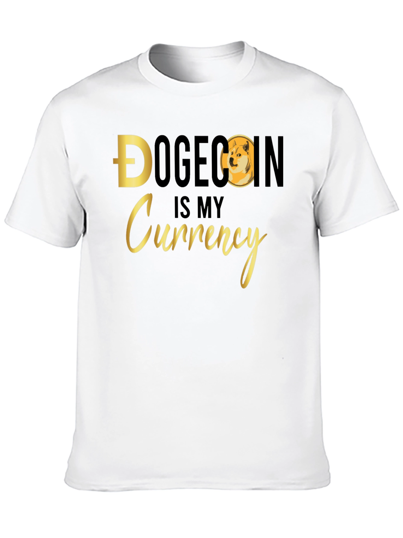 Dogecoin is My Currency Black T-Shirt