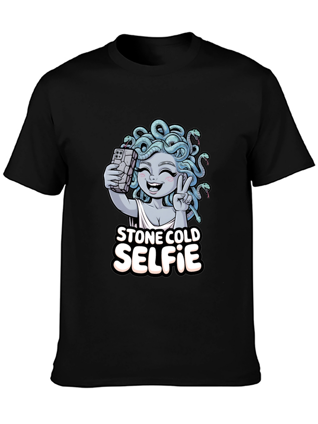 Stone Cold Selfie Medusa Graphic Tee