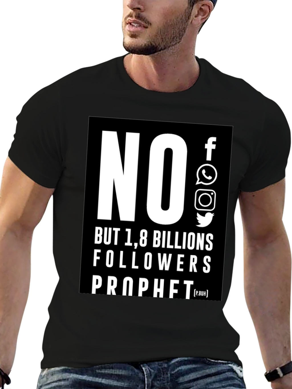 No Social Media 1.8 Billion Followers T-Shirt
