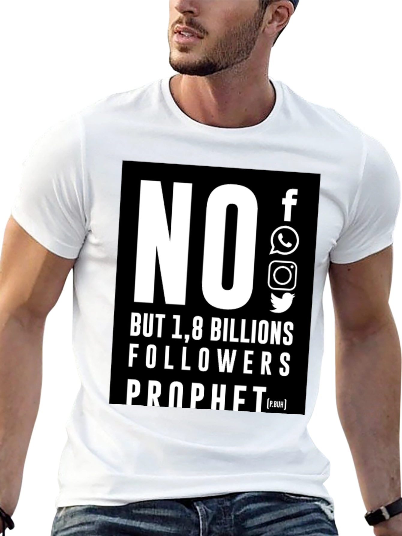No Social Media 1.8 Billion Followers T-Shirt