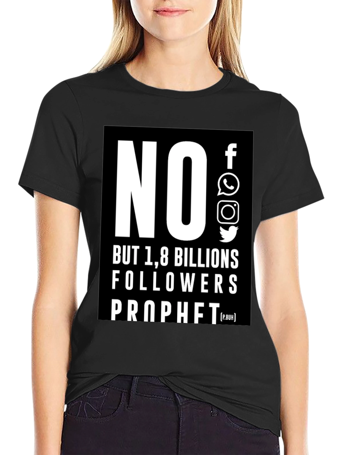 No Social Media 1.8 Billion Followers T-Shirt