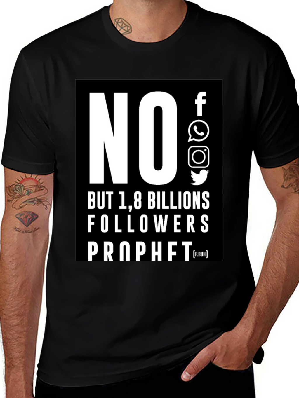 No Social Media 1.8 Billion Followers T-Shirt