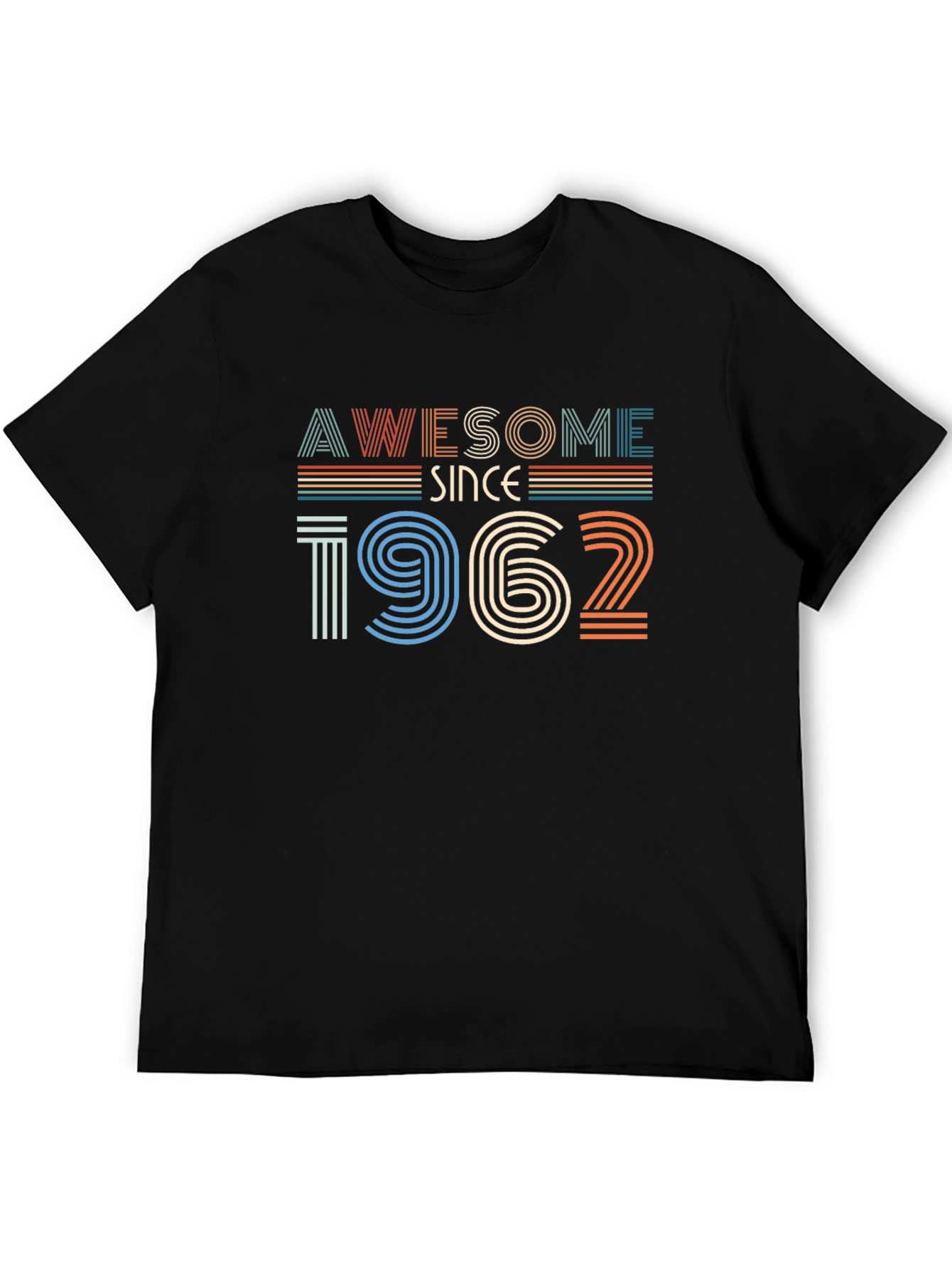 Awesome Since 1962 Black Graphic Tee