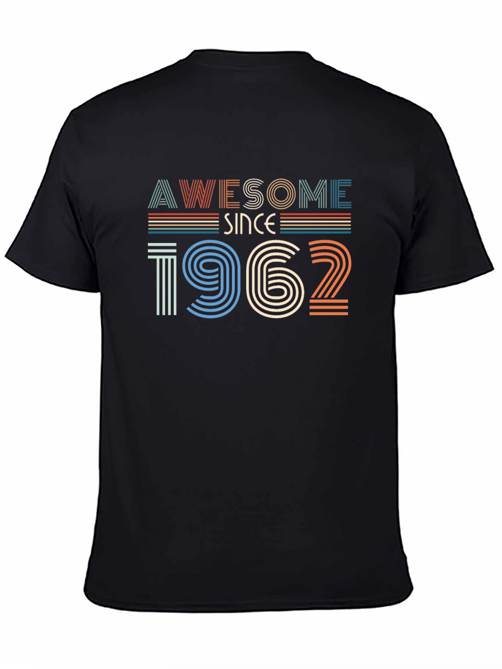 Awesome Since 1962 Black Graphic Tee