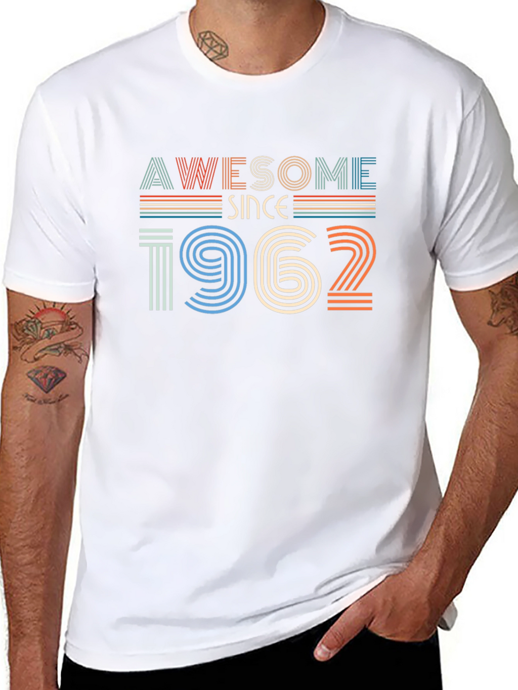 Awesome Since 1962 Black Graphic Tee