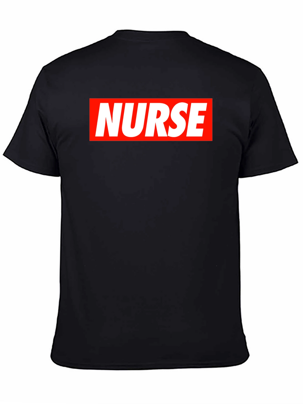 Nurse Graphic T-Shirt - Bold Red & White Design