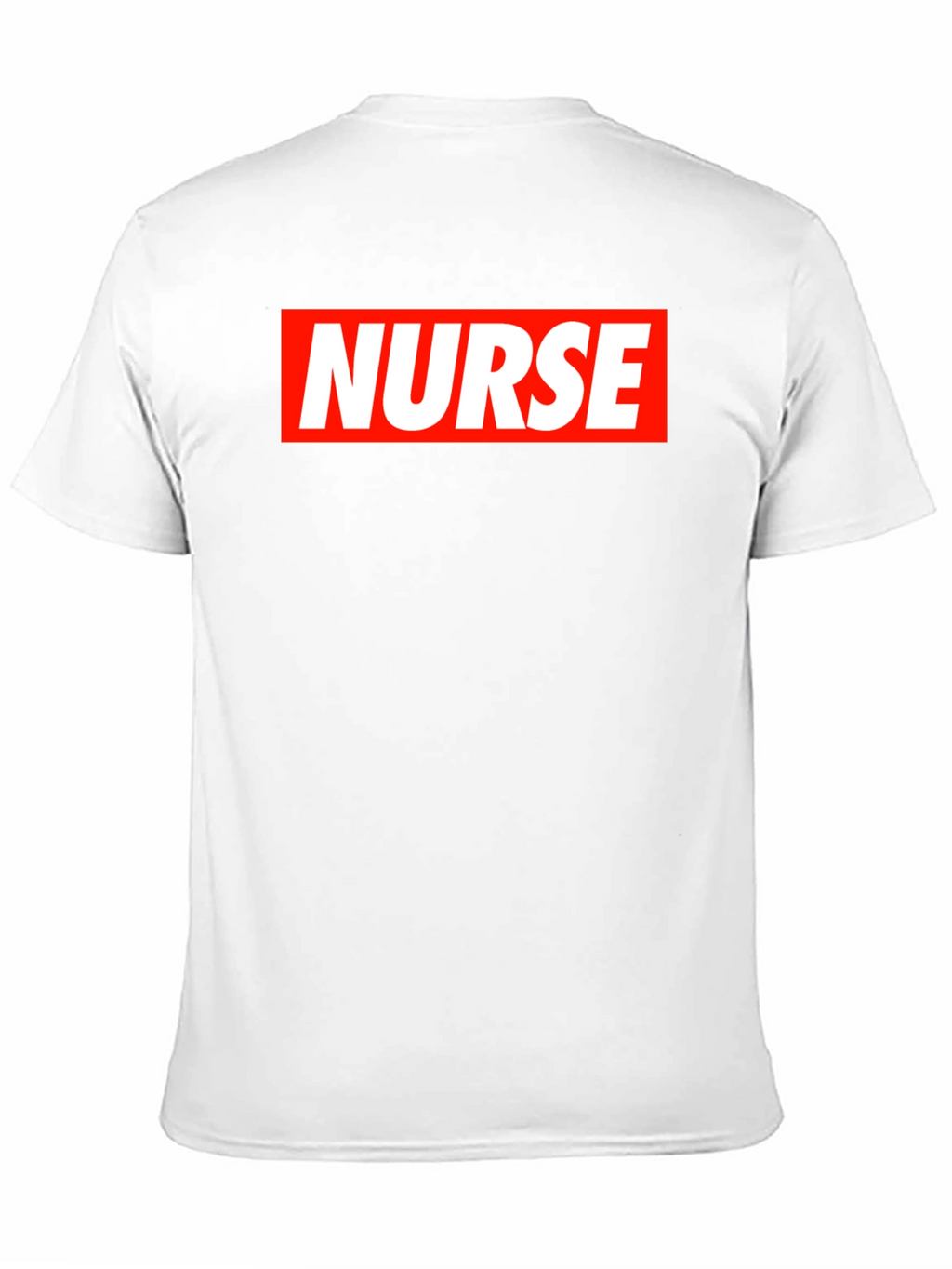 Nurse Graphic T-Shirt - Bold Red & White Design