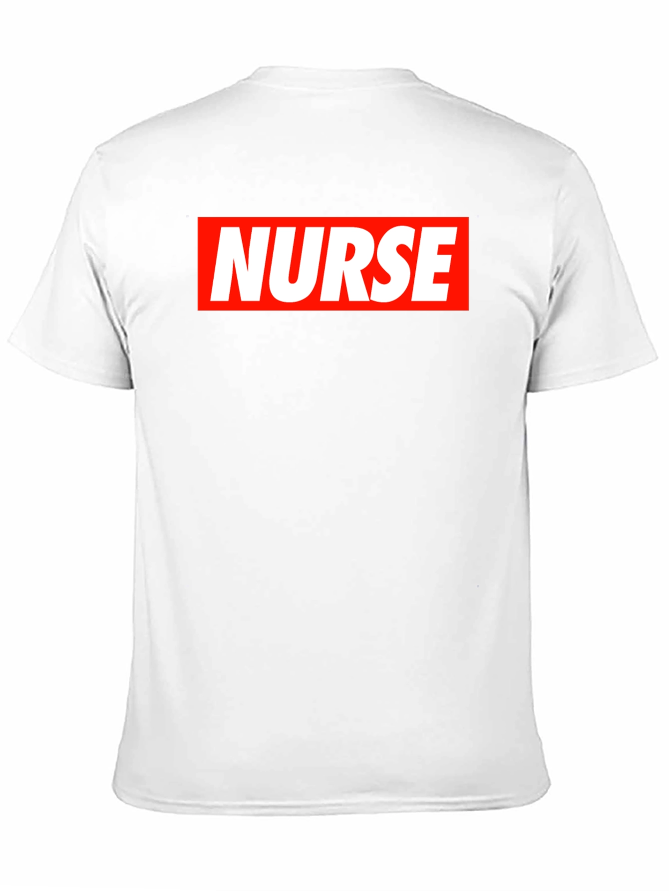 Nurse Graphic T-Shirt - Bold Red & White Design