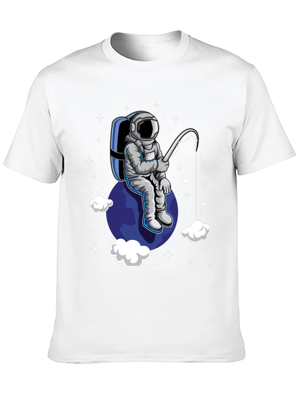 Astronaut Fishing T-Shirt - Space Adventure Tee