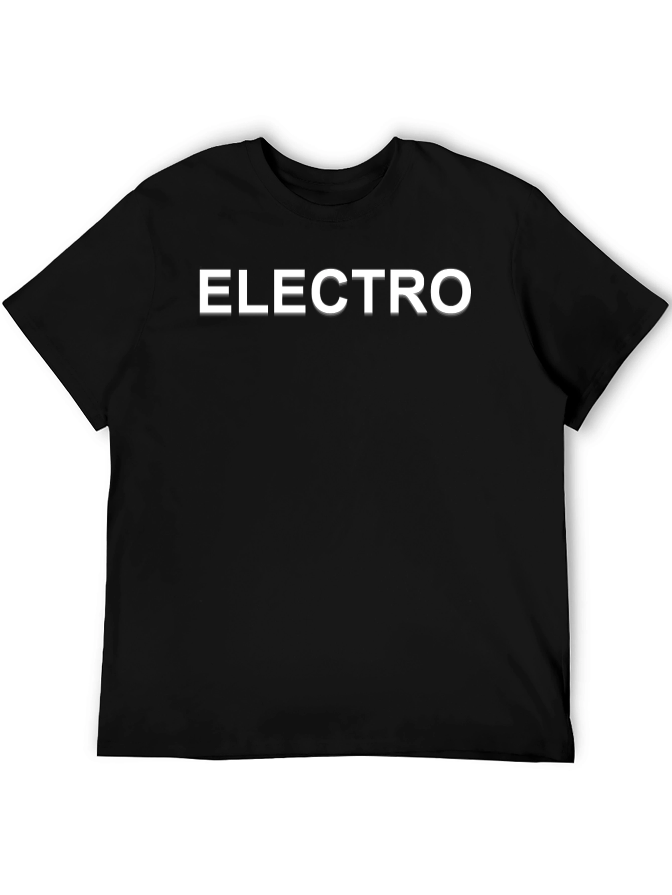 Electro Graphic Tee - Black Cotton Comfort Fit