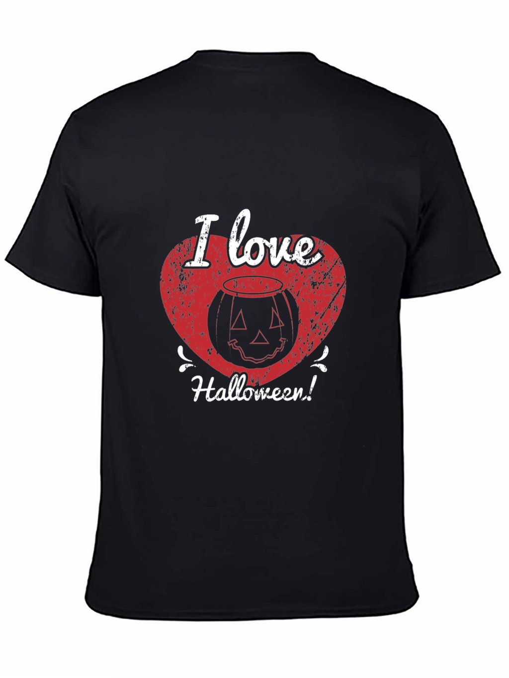 I Love Halloween T-Shirt - Pumpkin Heart Graphic Tee