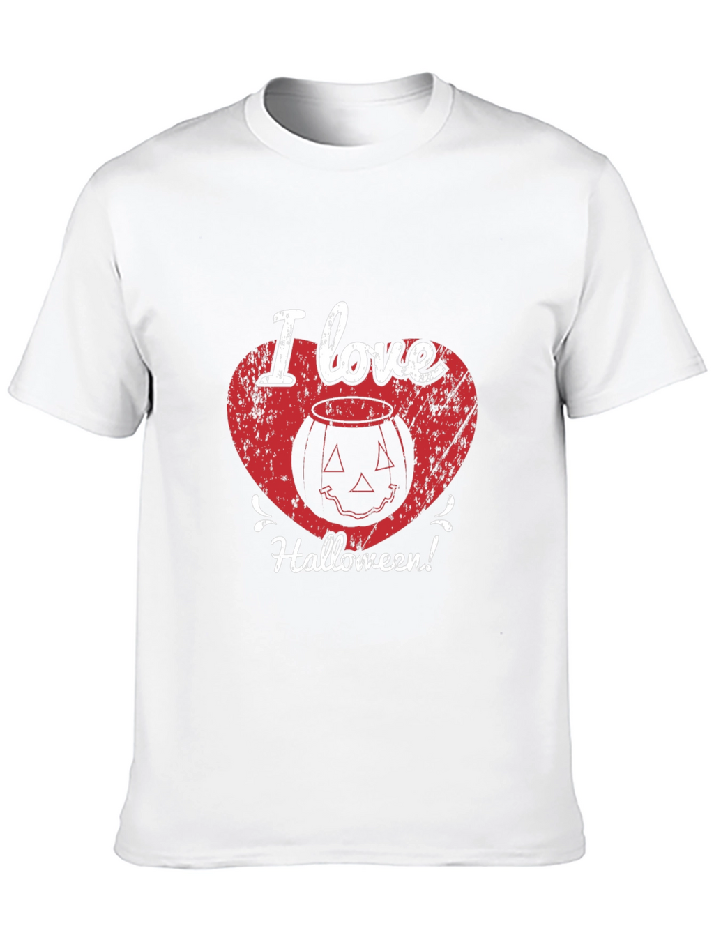 I Love Halloween T-Shirt - Pumpkin Heart Graphic Tee