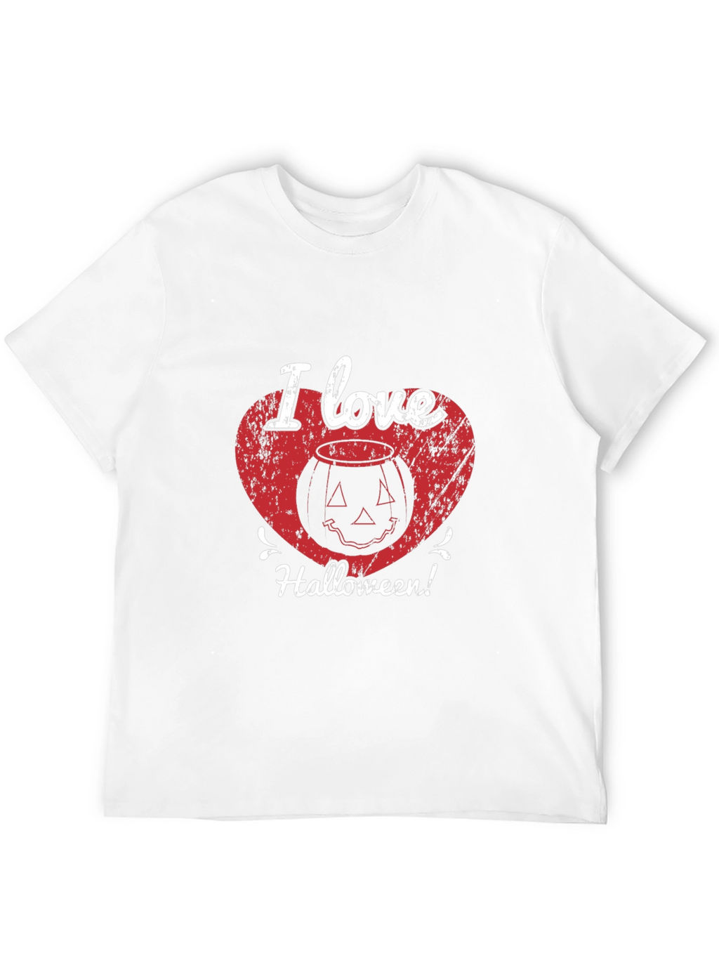 I Love Halloween T-Shirt - Pumpkin Heart Graphic Tee