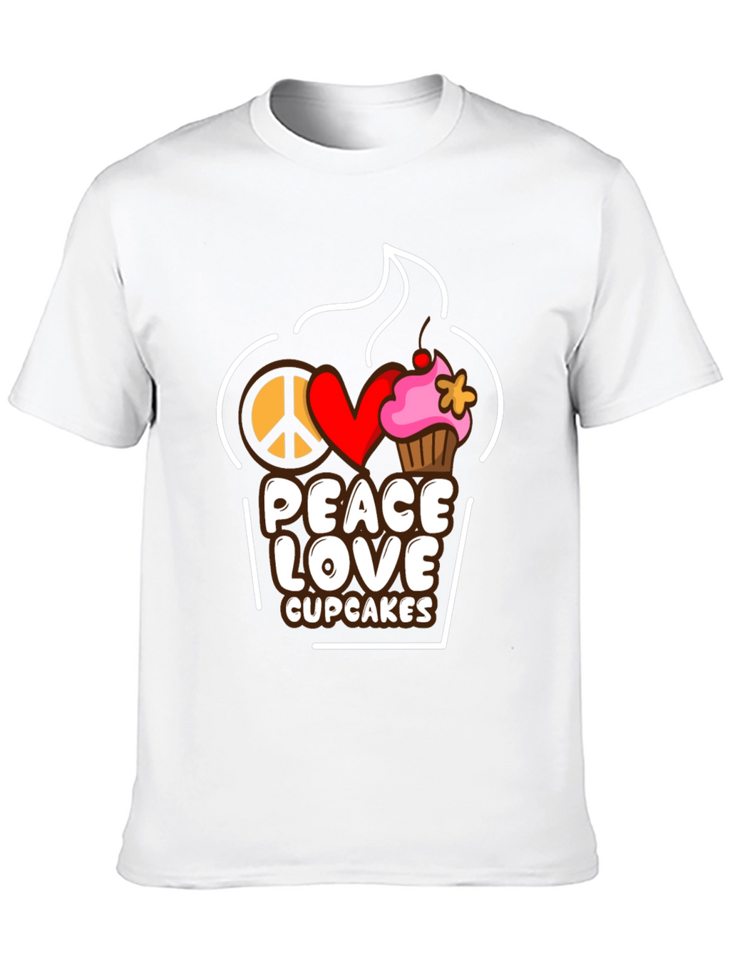 Peace Love Cupcakes T-Shirt