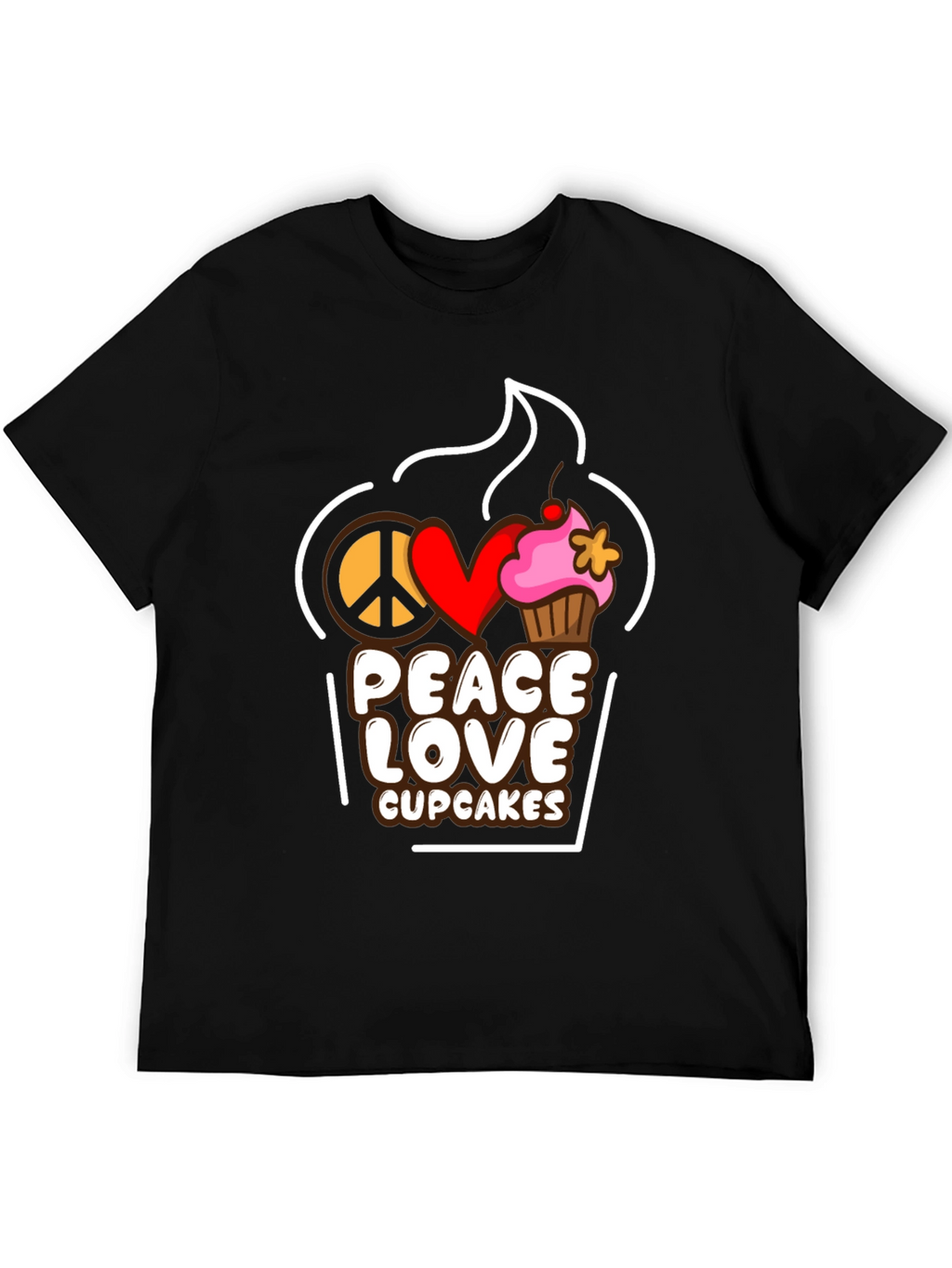 Peace Love Cupcakes T-Shirt