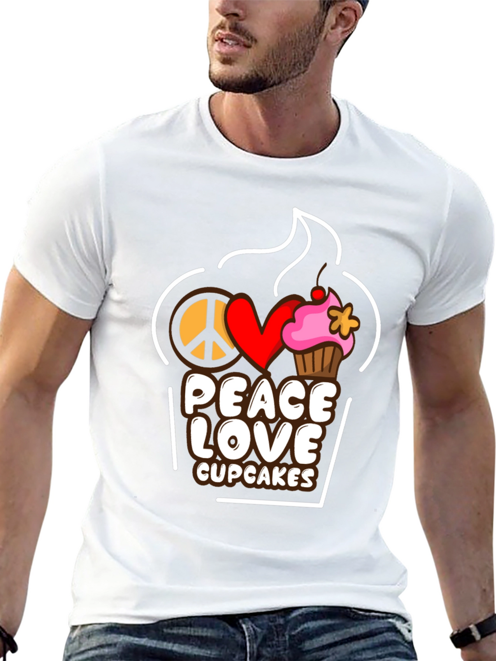 Peace Love Cupcakes T-Shirt