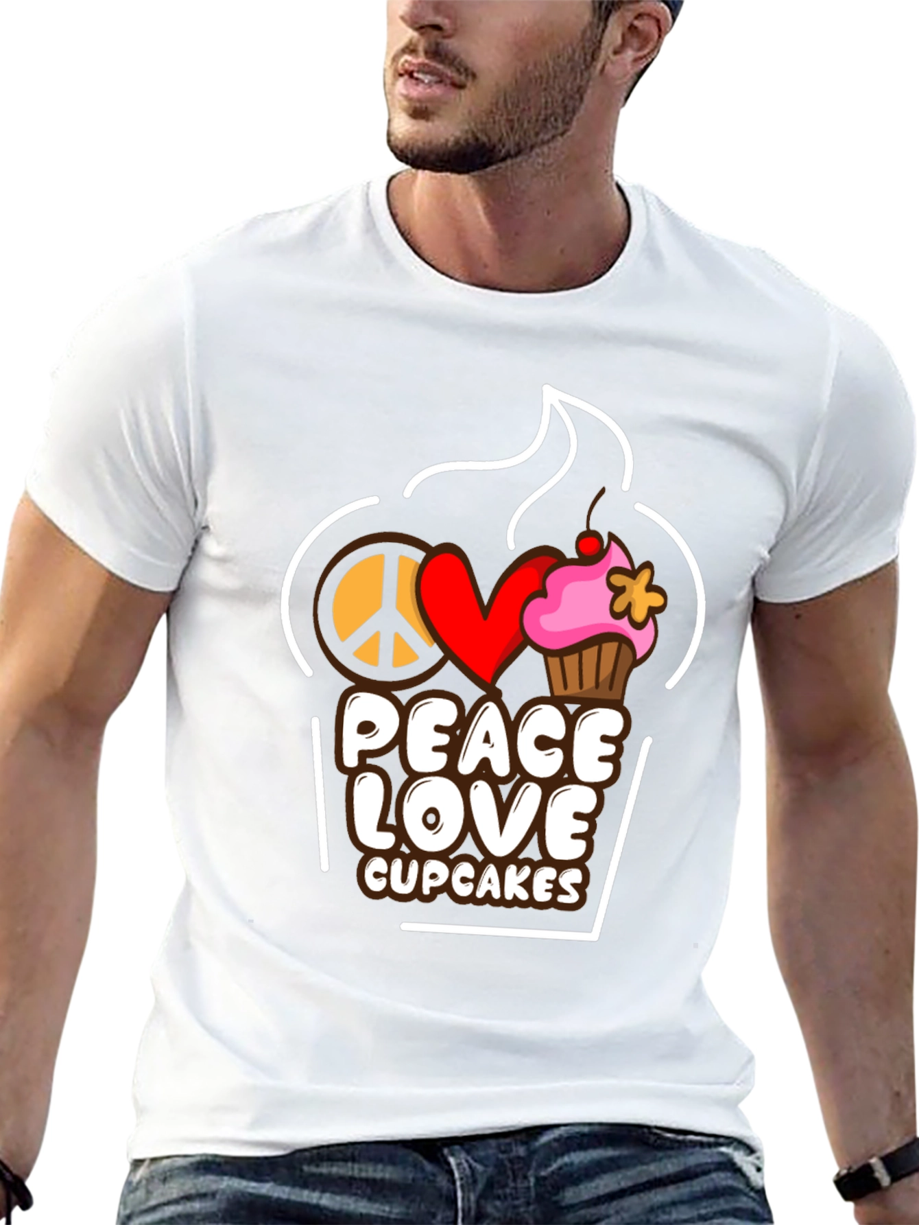 Peace Love Cupcakes T-Shirt