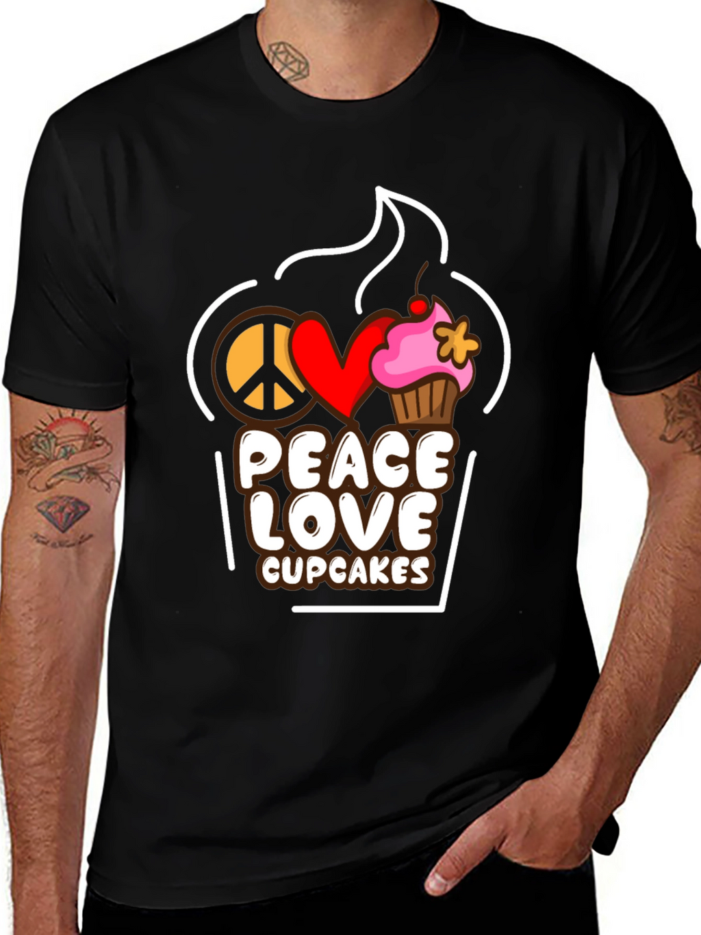 Peace Love Cupcakes T-Shirt