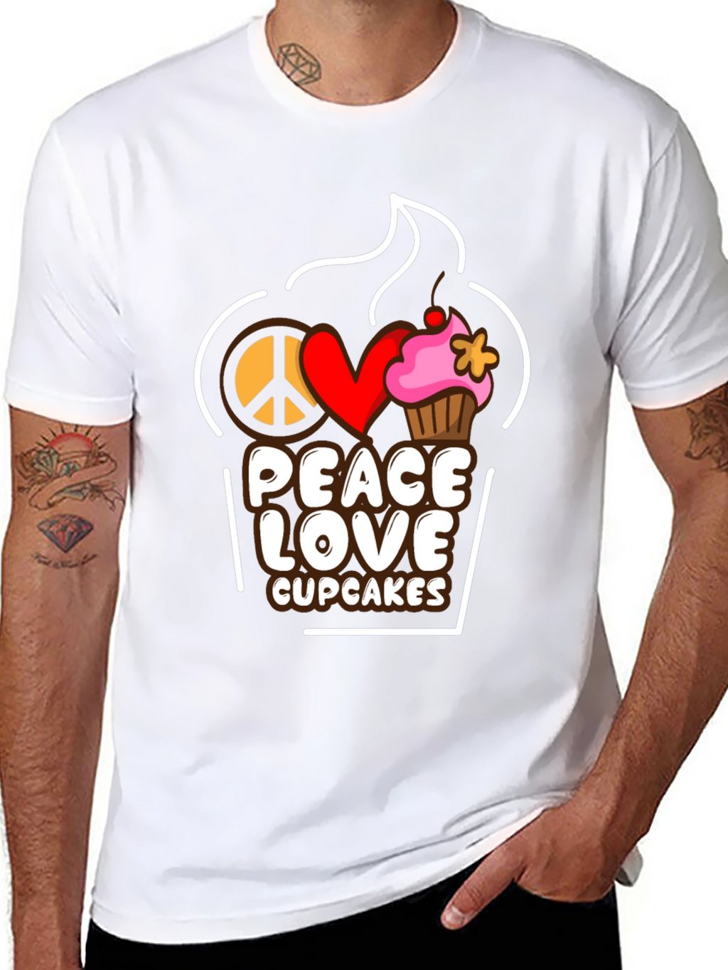 Peace Love Cupcakes T-Shirt