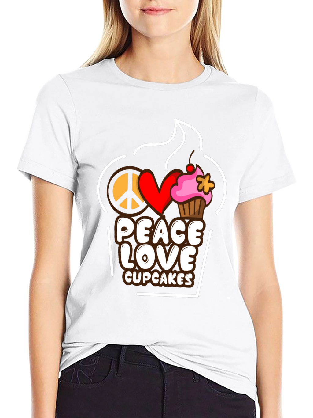 Peace Love Cupcakes T-Shirt